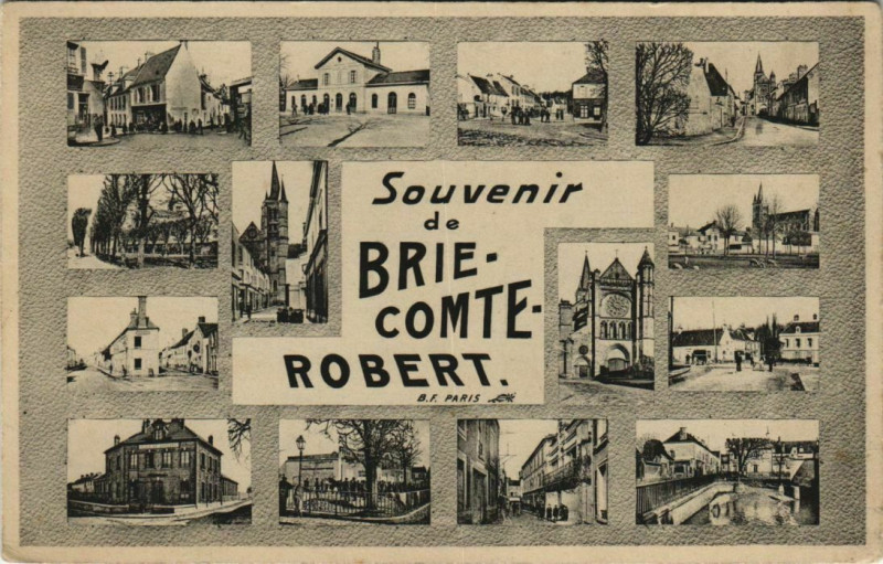 Carte postale ancienne Souveni de Brie-Comte-Robert à Brie-Comte-Robert
