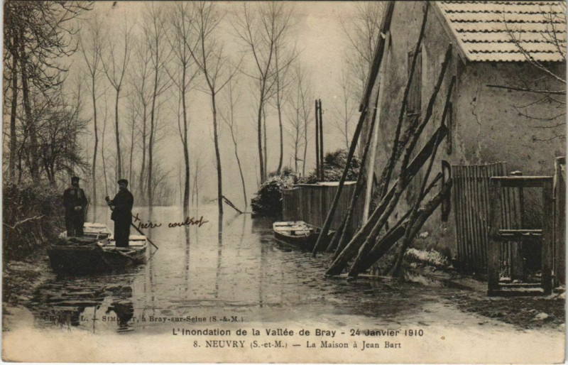 Carte postale ancienne Neuvry - La Maison a Jean Bart