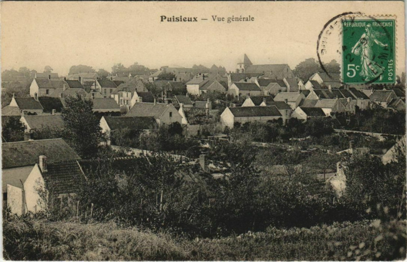 Carte postale ancienne Puisieux - Vue générale à Puisieux
