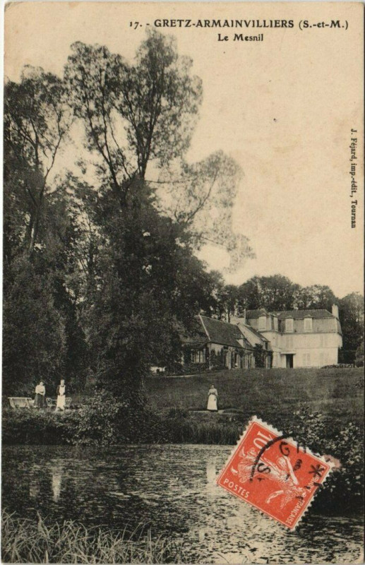Carte postale ancienne Gretz-Armainvilliers Le Mensil à Gretz-Armainvilliers
