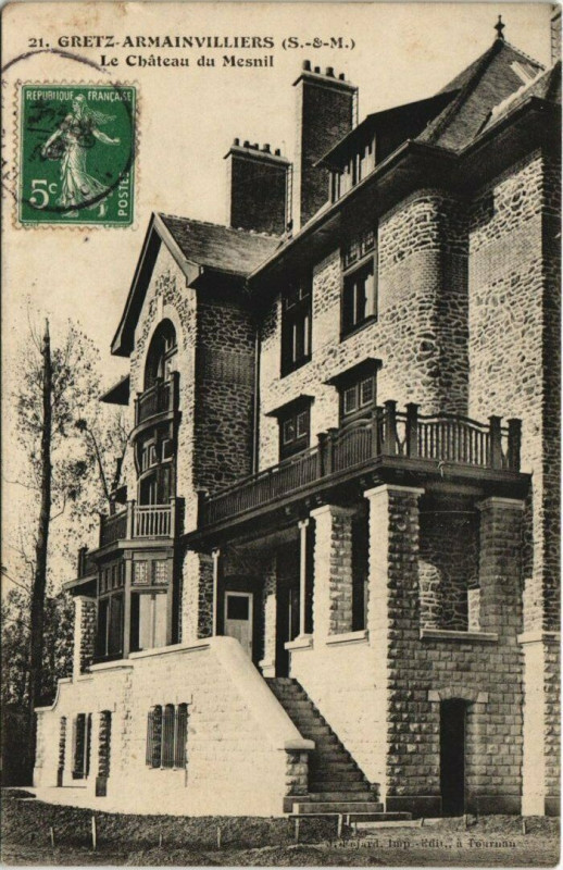 Carte postale ancienne Gretz-Armainvilliers Le Chateau du Mensil à Gretz-Armainvilliers
