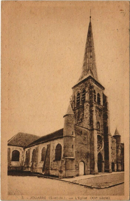 Carte postale ancienne Jouarre - L'Eglise à Jouarre