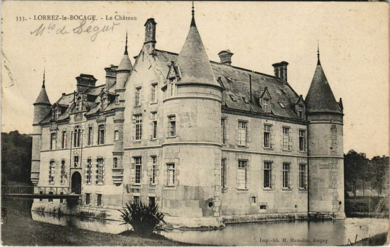Carte postale ancienne Lorrez-le-Bocage - Le Chateau