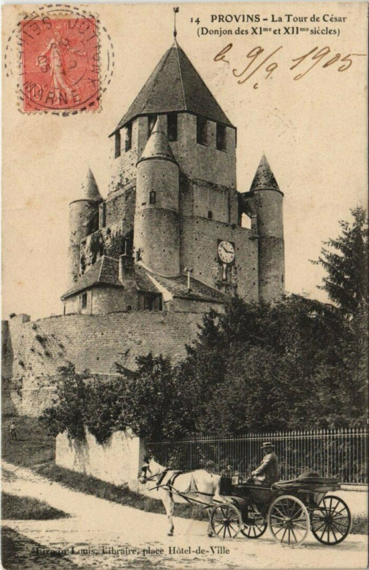 Carte postale ancienne Provins - La Tour de Cesar à Provins
