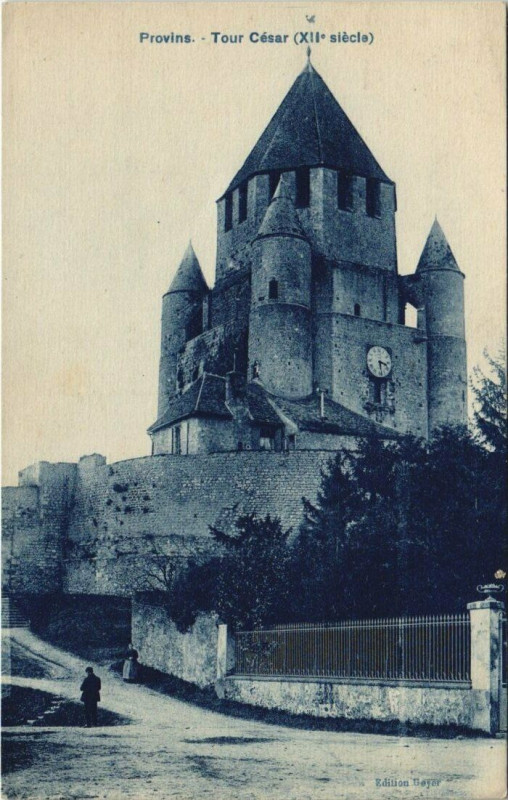 Carte postale ancienne Provins - Tour Cesar à Provins