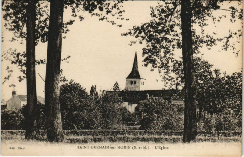 Carte postale ancienne Saint-Germain-sur-Morin - L'Eglise à Saint-Germain-sur-Morin