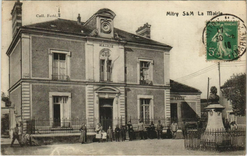 Carte postale ancienne Mitry S&M La Mairie