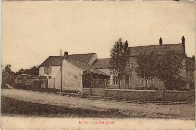 Carte postale ancienne Enfer - Le Carrefour
