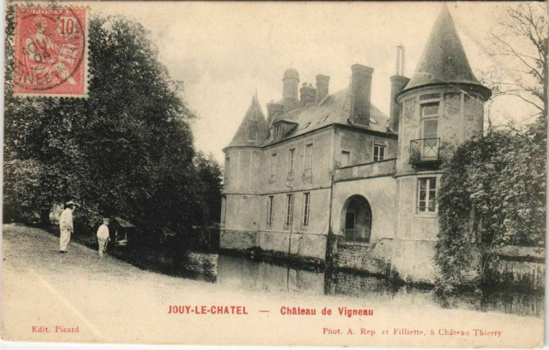 Carte postale ancienne Jouy-le-chatel - Chateau de Vigneau à Jouy-le-Châtel