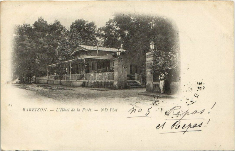 Carte postale ancienne Barbizon - L'Hotel de la Foret à Barbizon
