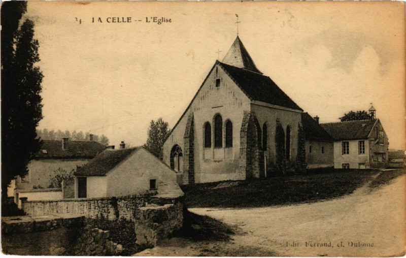 Carte postale ancienne La Celle-sur-Morin - L'Eglise  à La Celle-sur-Morin
