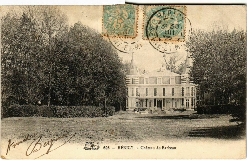 Carte postale ancienne Hericy - Chateau de Barbeau  à Héricy