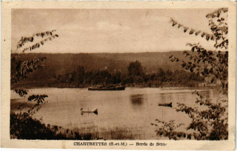 Carte postale ancienne Chartrettes - Bords de Seine  à Chartrettes