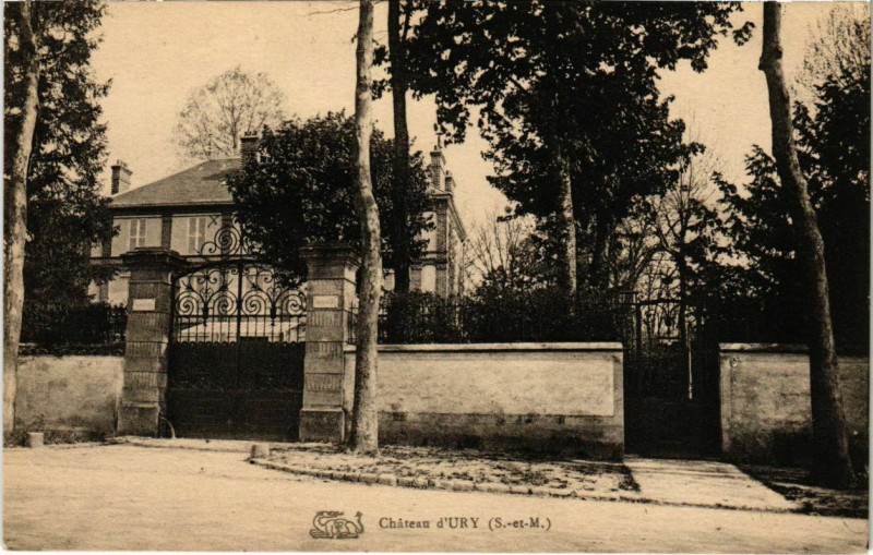 Carte postale ancienne Chateau d'Ury  à Ury