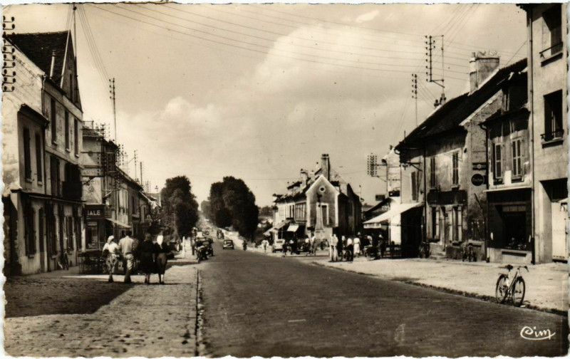 Carte postale ancienne Trilport - La Route Nationale  à Trilport