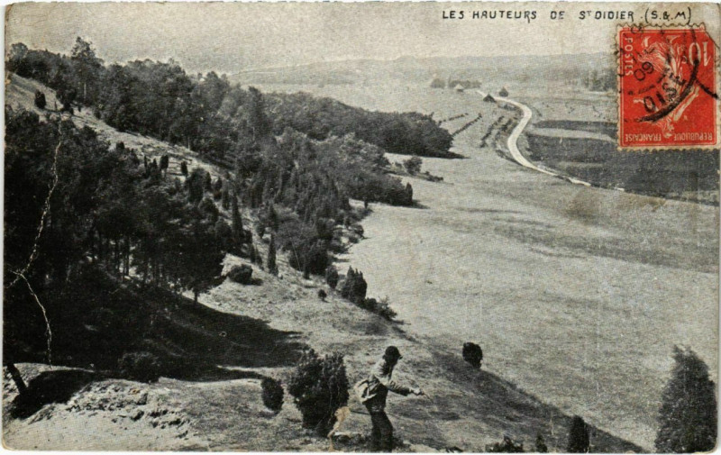 Carte postale ancienne Les Hauteurs de Saint-Didier 