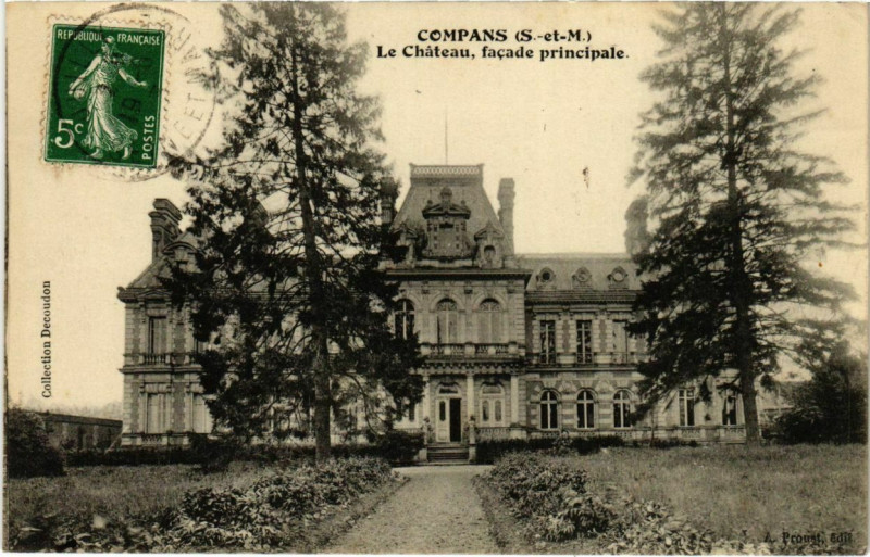 Carte postale ancienne Compans - Le Chateau - Facade Principale  à Compans