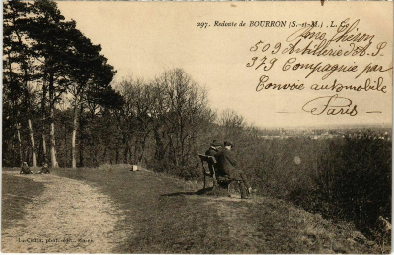 Carte postale ancienne Redoute de Bourron 