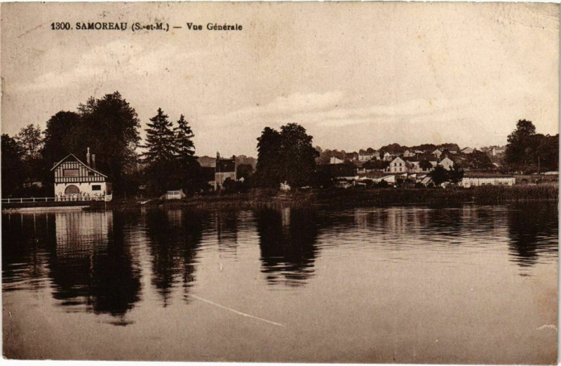 Carte postale ancienne Samoreau - Vue Generale  à Samoreau