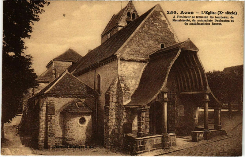 Carte postale ancienne Avon - L'Eglise  à Avon