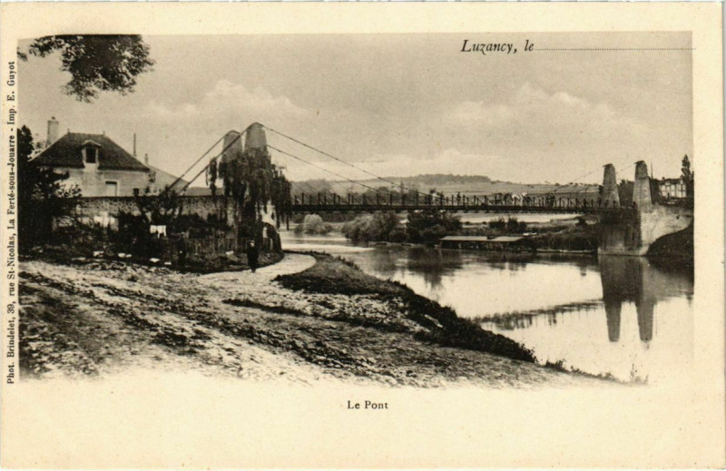 Carte postale ancienne Luzancy - Le Pont  à Luzancy