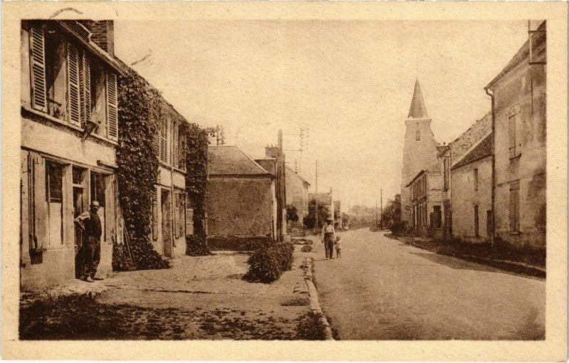 Carte postale ancienne Villeneuve-Saint-Denis - Crue Principale  à Villeneuve-Saint-Denis