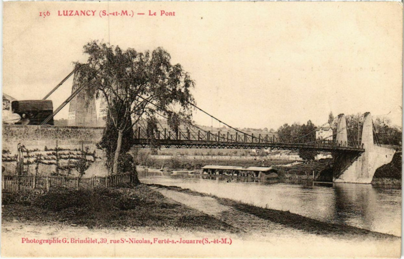 Carte postale ancienne Luzancy - Le Pont  à Luzancy