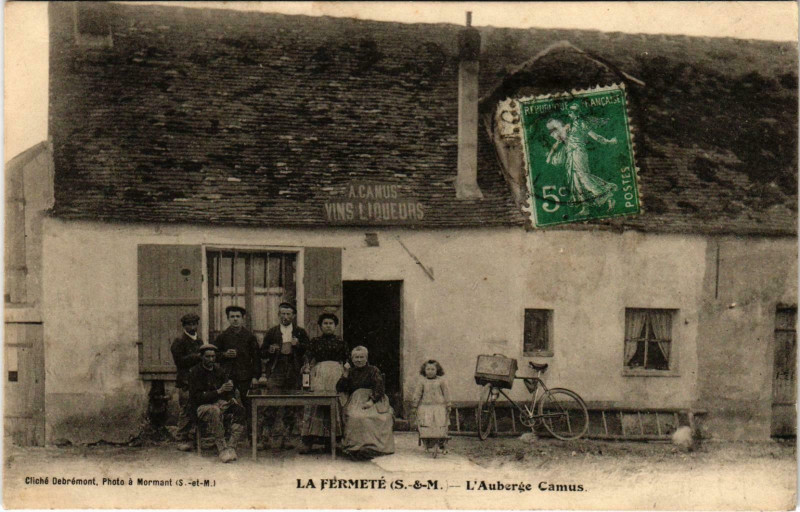Carte postale ancienne La Fermete L'Auberge Camus
