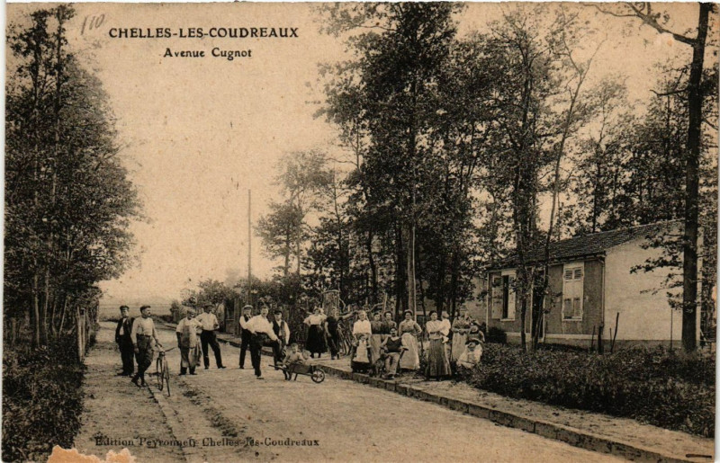 Carte postale ancienne Chelles les Courdeaux - Avenue Cugnot à Chelles