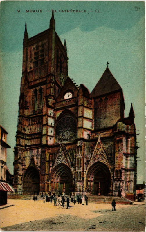 Carte postale ancienne Meaux - La Cathedrale à Meaux