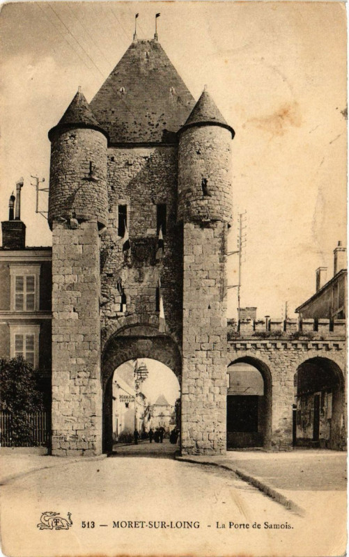 Carte postale ancienne Moret-sur-Loing - La Porte de Samois