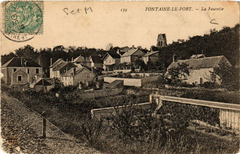 Carte postale ancienne Fontaine-le-Port - La Fauvette à Fontaine-le-Port