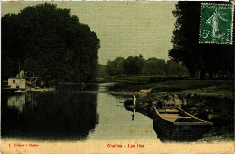 Carte postale ancienne Chelles - Les Iles à Chelles