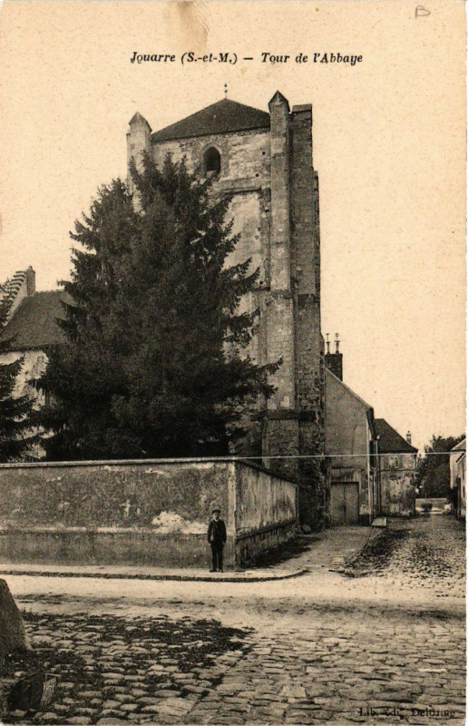 Carte postale ancienne Jouarre - Tour de l'Abbaye à Jouarre