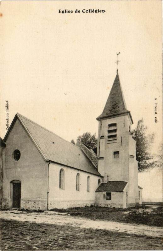 Carte postale ancienne Eglise de Collégien à Collégien