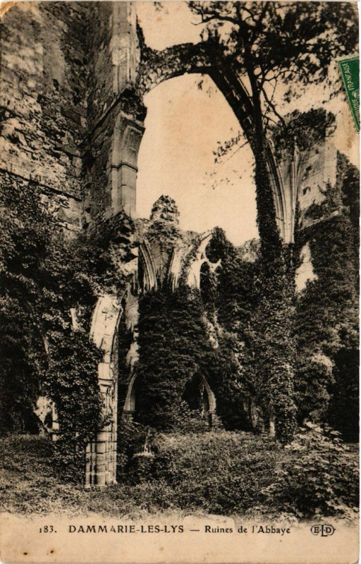 Carte postale ancienne Dammarie-les-Lys - Ruines de l'Abbaye à Dammarie-les-Lys