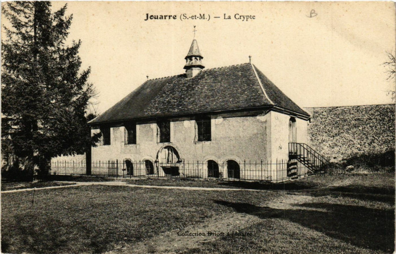 Carte postale ancienne Jouarre - La Crypte à Jouarre