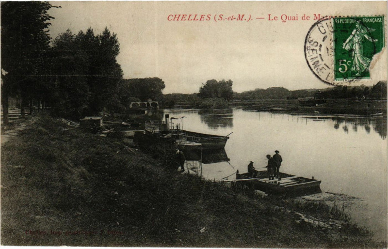 Carte postale ancienne Chelles - Le Quai de à Chelles