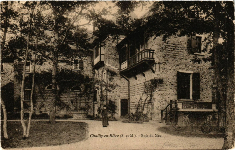 Carte postale ancienne Chailly-en-Biere - Bois du Mée à Chailly-en-Bière