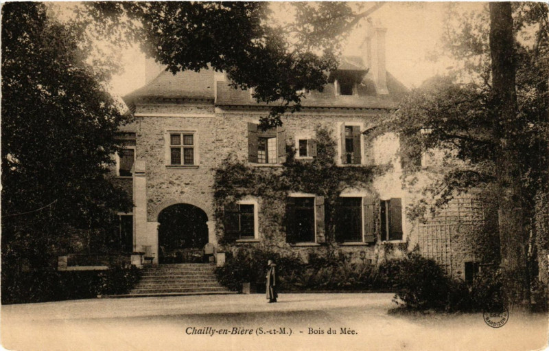 Carte postale ancienne Chailly-en-Biere - Bois du Mée à Chailly-en-Bière