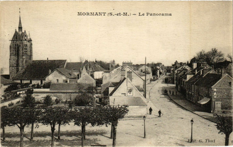 Carte postale ancienne Mormant - Le Panorama à Mormant