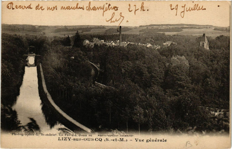 Carte postale ancienne Lizy-sur-Ourcq - Vue générale à Lizy-sur-Ourcq
