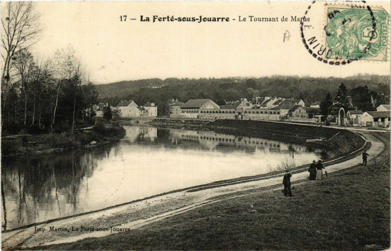 Carte postale ancienne La Ferte-sous-Jouarre - Le Tournant de Marne à La Ferté-sous-Jouarre