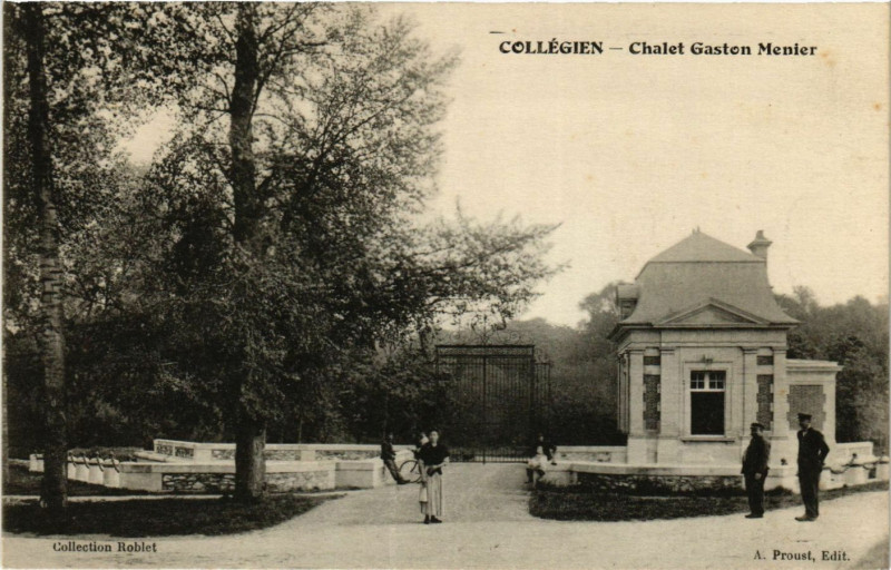 Carte postale ancienne Collegien - Chalet Gaston Menier à Collégien