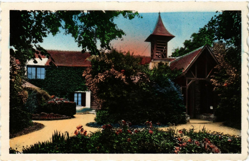 Carte postale ancienne Barbizon - La Chapelle - Ancienne maison Th. Rousseau à Barbizon