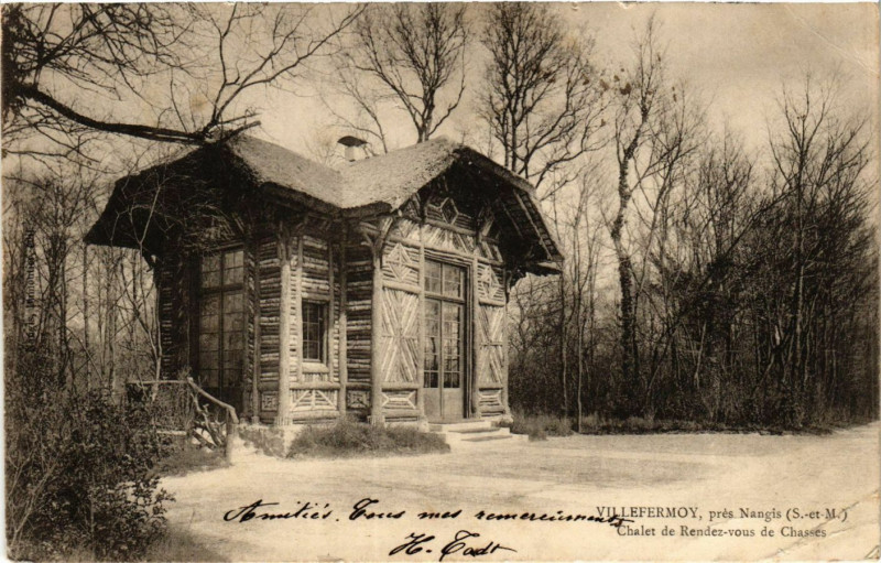 Carte postale ancienne Villefermoy pres Nangis - Chalet de Rendez-vous de... à Nangis