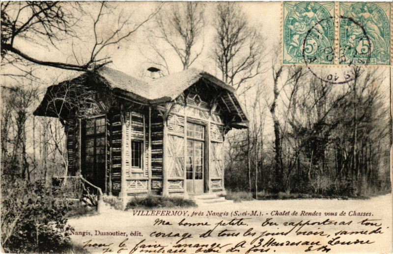 Carte postale ancienne Villefermoy pres Nangis - Chalet de Rendez-vous de... à Nangis