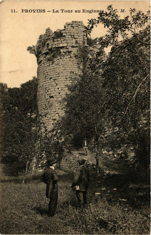 Carte postale ancienne Provins - La Tour au Engins à Provins