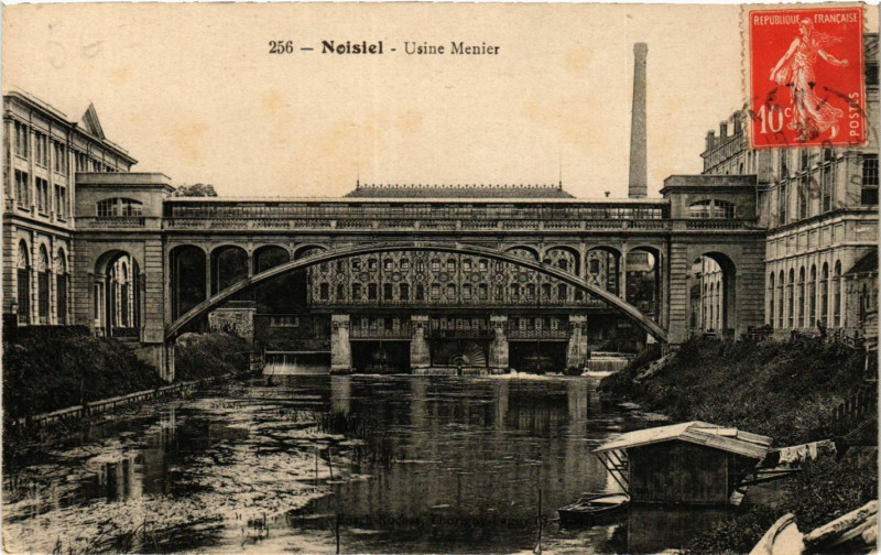 Carte postale ancienne Nosiel - Usine Menier