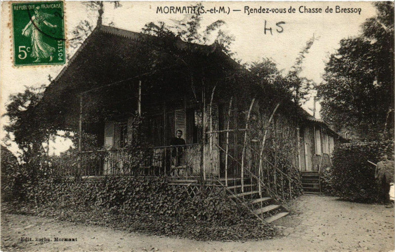 Carte postale ancienne Mormath - Rendez-vous de Chasse de Bressoy